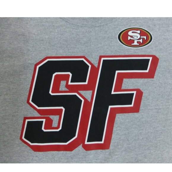 NWT San Francisco 49ers Grey "SF" Short Sleeve Shirt - Picture 8 of 11